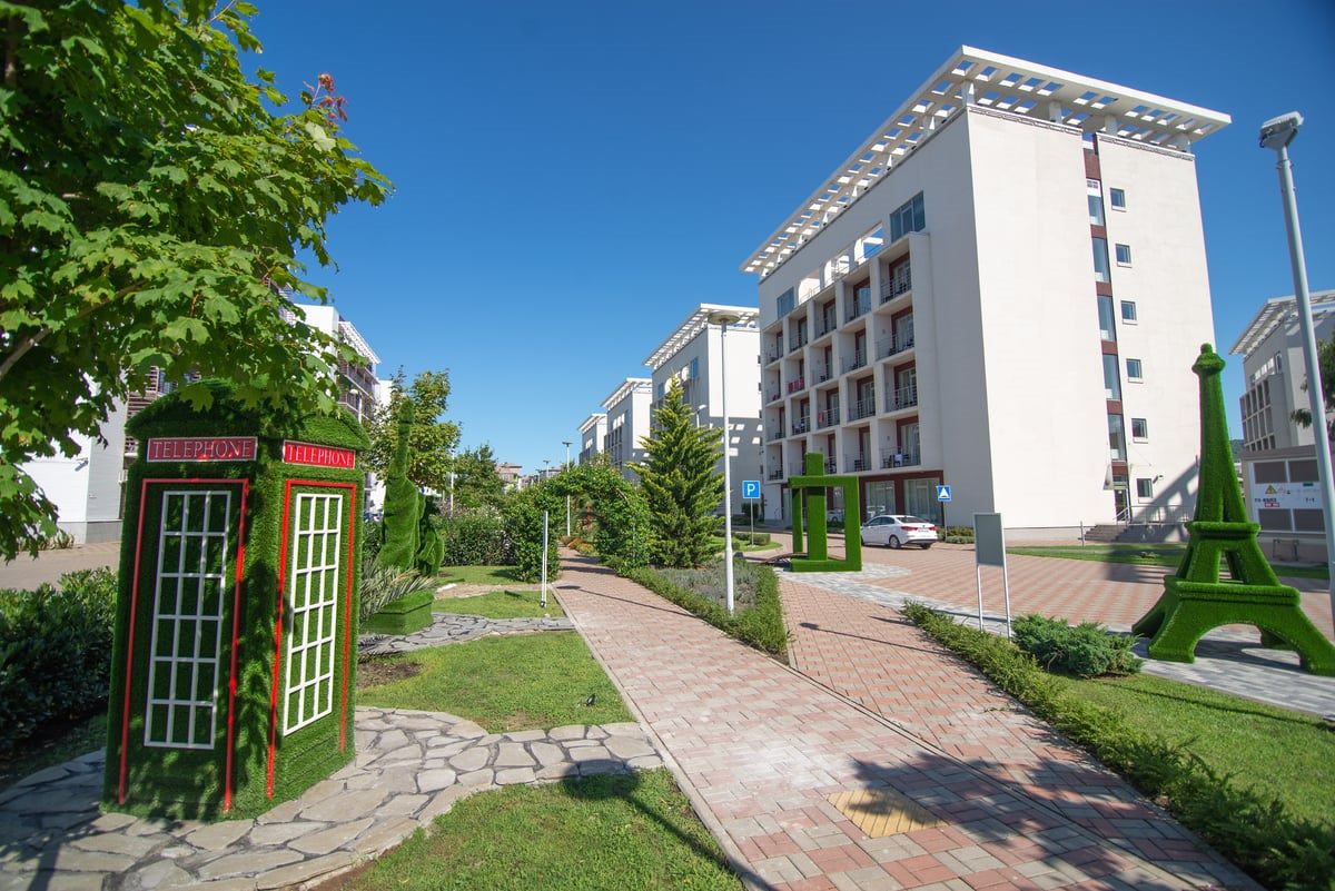 Топиари-парк зелёных фигур на территории Bridge Resort — фото 9